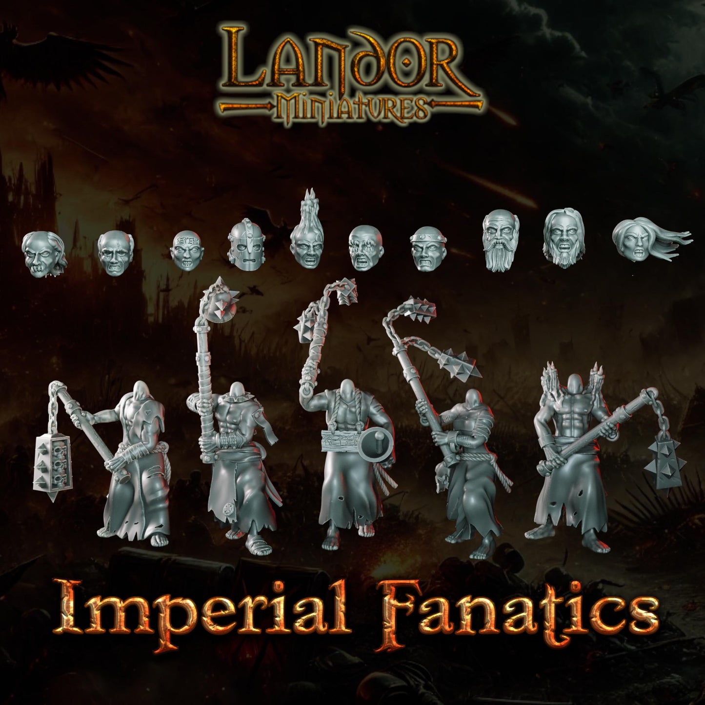 Imperial Fanatics, Modular Empire miniatures by Landor Miniatures! Empire for Fantasy Wargames