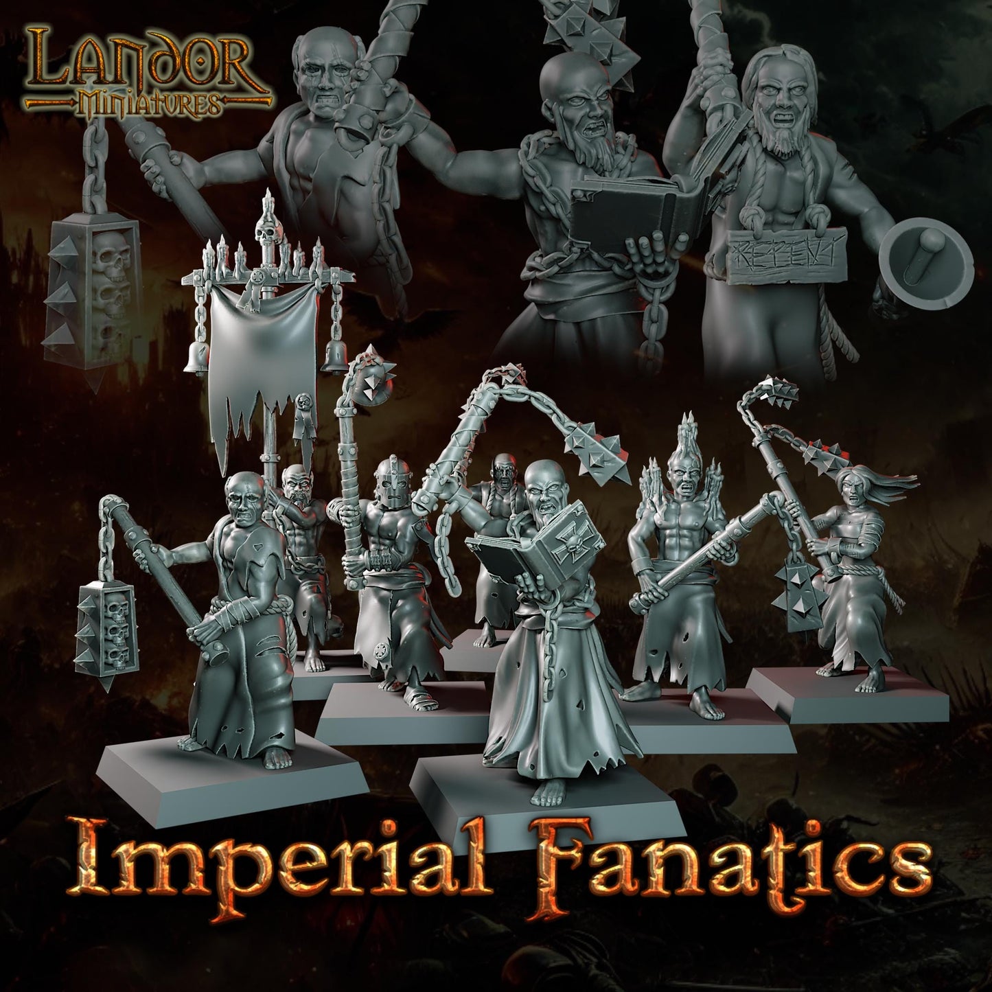Imperial Fanatics, Modular Empire miniatures by Landor Miniatures! Empire for Fantasy Wargames