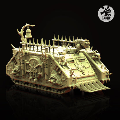 Bubotic Transport Vehicle, Plague Space Marine Transport Vehicle Sculpted by Tainted Windmill for Wargames set in the Grimdark Future
