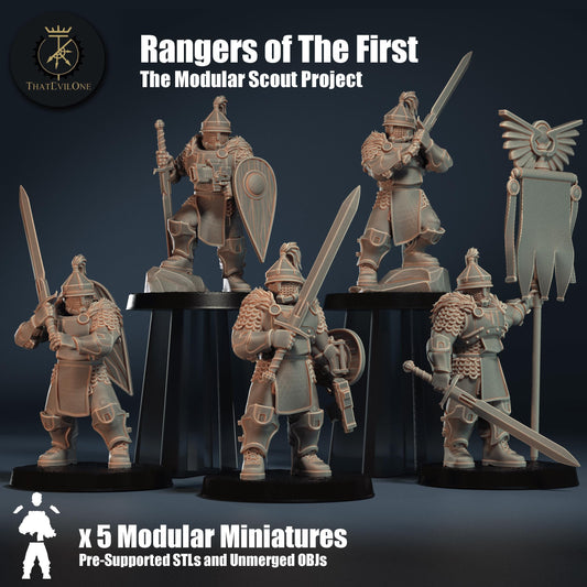 Modular Rangers of The First, Modular Sci-Fi warriors by ThatEvilOne, Sci-Fi Wargames Proxy