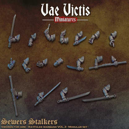 Sewers Stalkers vol.3,  Fantasy Miniatures by Vae Victis, perfect for Fantasy Wargames and Tabletop RPGs