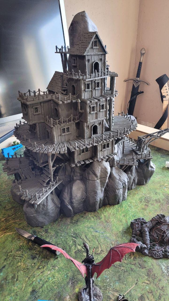 Smuggler Cove - Tabletop Terrain - 28 MM, Tabletop 3D Printed Terrain by MiniatureLand, Perfect for Wargaming and RPGs