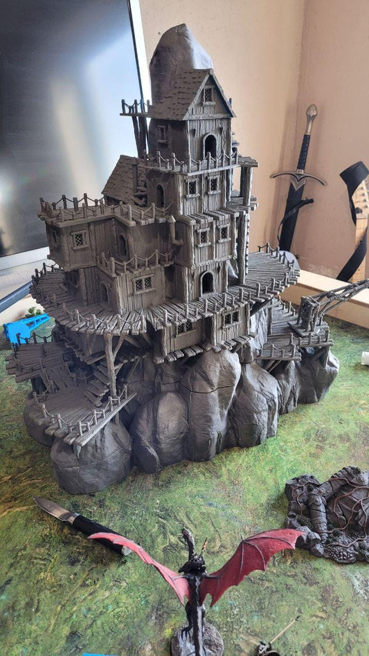 Smuggler Cove - Tabletop Terrain - 28 MM, Tabletop 3D Printed Terrain by MiniatureLand, Perfect for Wargaming and RPGs