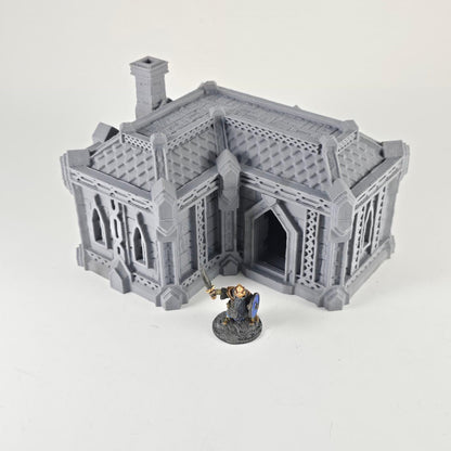 Dwarf Houses - Tabletop Terrain - 28 MM, Tabletop 3D Printed Terrain by MiniatureLand, Perfect for Wargaming and RPGs