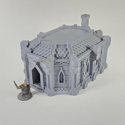 Dwarf Houses - Tabletop Terrain - 28 MM, Tabletop 3D Printed Terrain by MiniatureLand, Perfect for Wargaming and RPGs