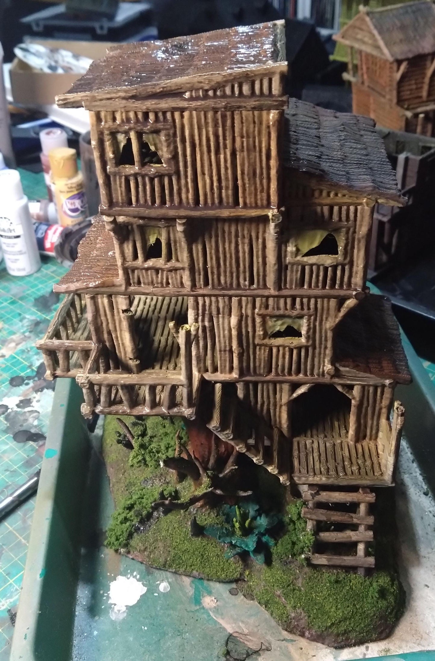 Swamp Inn - Tabletop Terrain - 28 MM, Tabletop 3D Printed Terrain by MiniatureLand, Perfect for Wargaming and RPGs