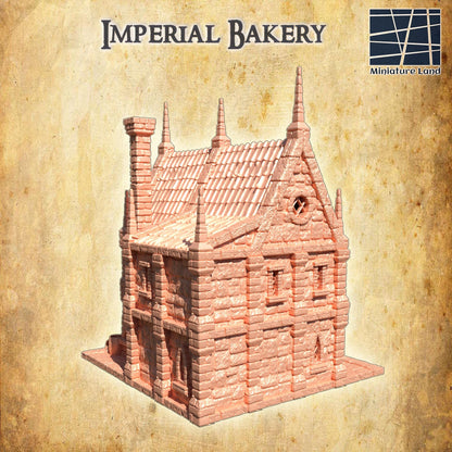 Imperial Bakery - Tabletop Terrain - 28 MM, Tabletop 3D Printed Terrain by MiniatureLand, Perfect for Wargaming and RPGs