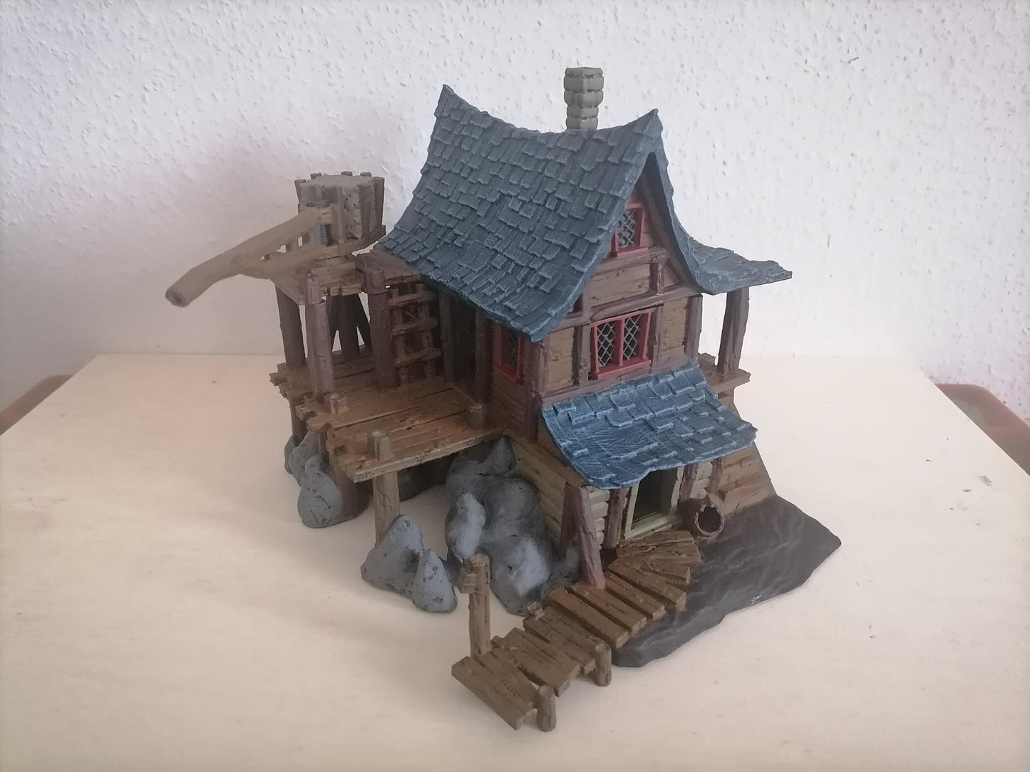 Seaside Smuggler House- Tabletop Terrain - 28 MM, Tabletop 3D Printed Terrain by MiniatureLand, Perfect for Wargaming and RPGs