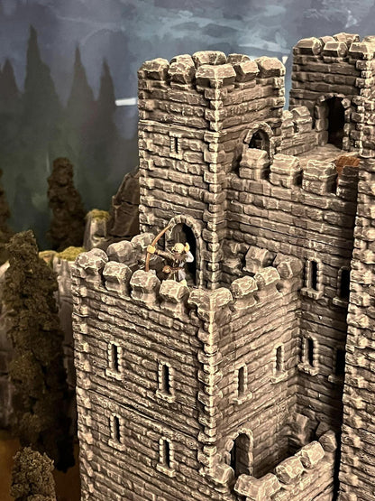 Old Norman Keep - Tabletop Terrain - 28 MM, Tabletop 3D Printed Terrain by MiniatureLand, Perfect for Wargaming and RPGs