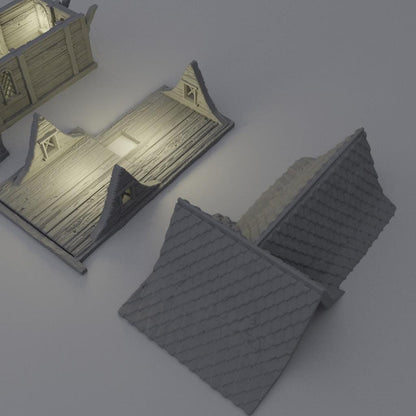 Fisher Sea Lodge - Tabletop Terrain - 28 MM, Tabletop 3D Printed Terrain by MiniatureLand, Perfect for Wargaming and RPGs