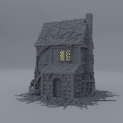Corrupted Farm House - Tabletop Terrain - 28 MM, Tabletop 3D Printed Terrain by MiniatureLand, Perfect for Wargaming and RPGs