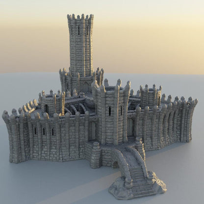 Wizard Academy - Tabletop Terrain - 28 MM, Tabletop 3D Printed Terrain by MiniatureLand, Perfect for Wargaming and RPGs