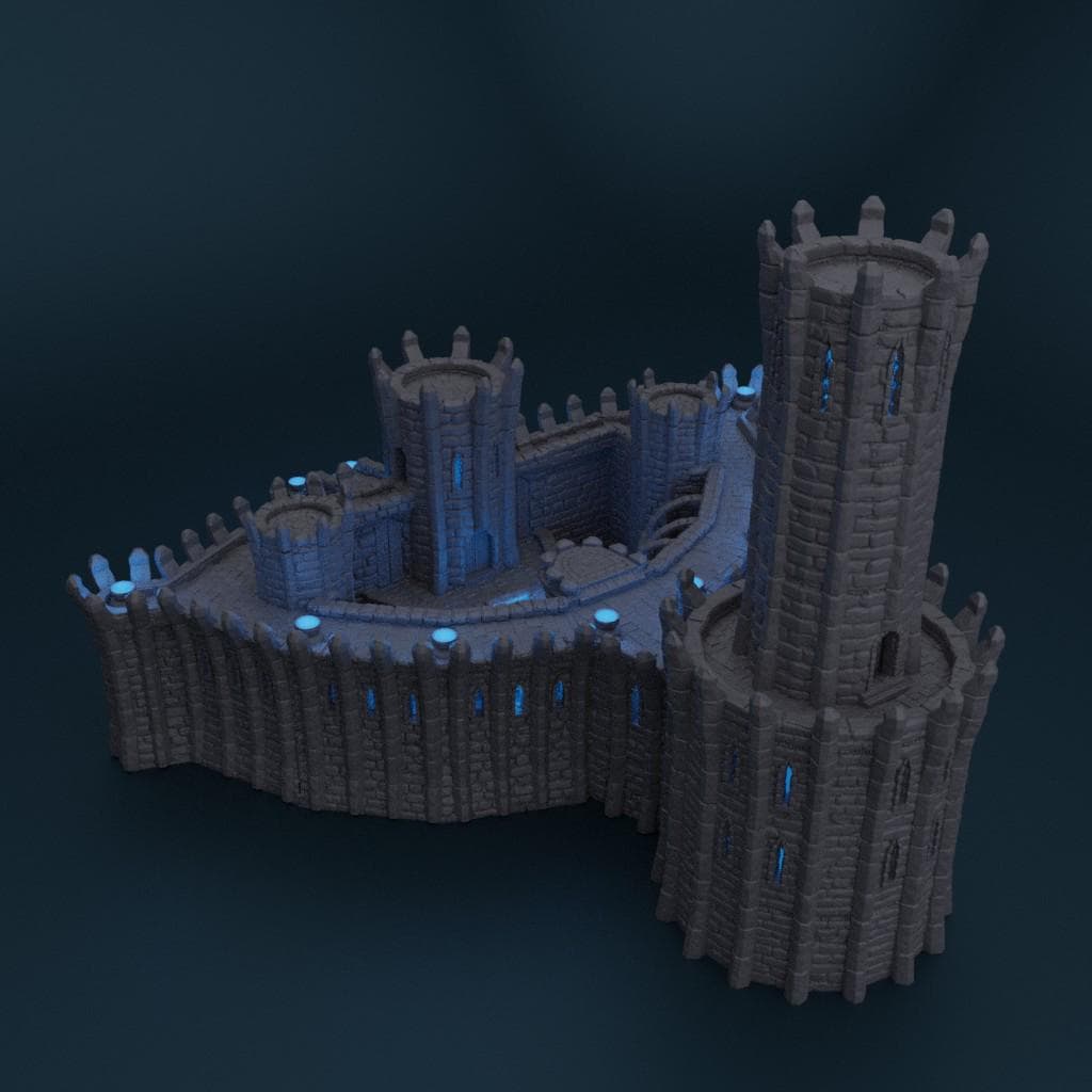 Wizard Academy - Tabletop Terrain - 28 MM, Tabletop 3D Printed Terrain by MiniatureLand, Perfect for Wargaming and RPGs