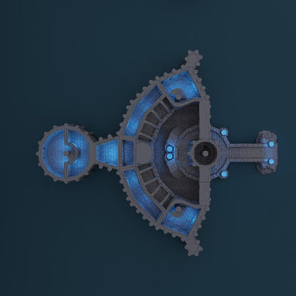 Wizard Academy - Tabletop Terrain - 28 MM, Tabletop 3D Printed Terrain by MiniatureLand, Perfect for Wargaming and RPGs