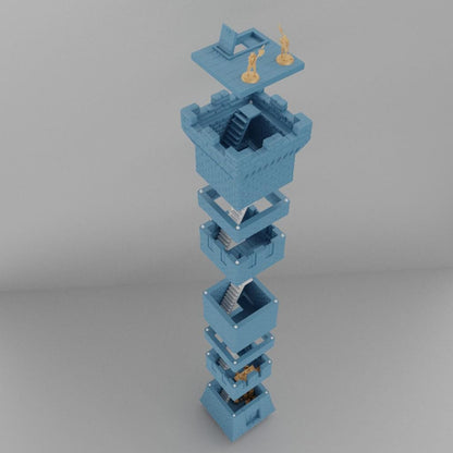 Guard Tower- Tabletop Terrain - 28 MM, Tabletop 3D Printed Terrain by MiniatureLand, Perfect for Wargaming and RPGs