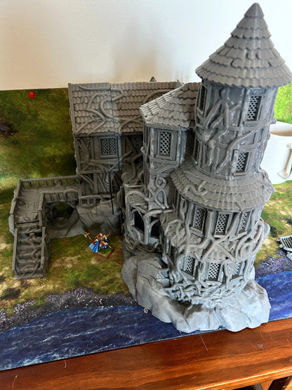 Cultist Manor - Tabletop Terrain - 28 MM, Tabletop 3D Printed Terrain by MiniatureLand, Perfect for Wargaming and RPGs