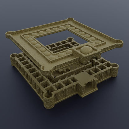 Desert Caravanserai - Tabletop Terrain - 28 MM, Tabletop 3D Printed Terrain by MiniatureLand, Perfect for Wargaming and RPGs