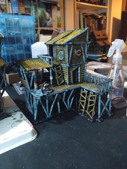 Marsh Settlement - Tabletop Terrain - 28 MM, Tabletop 3D Printed Terrain by MiniatureLand, Perfect for Wargaming and RPGs