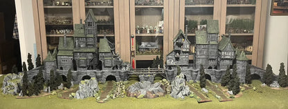 Modular Bridgetown - Tabletop Terrain - 28 MM, Tabletop 3D Printed Terrain by MiniatureLand, Perfect for Wargaming and RPGs