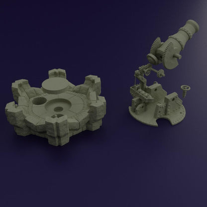 Dwarf Bombard Tower - Tabletop Terrain - 28 MM Tabletop 3D Printed Terrain by MiniatureLand, Perfect for Wargaming and RPGs