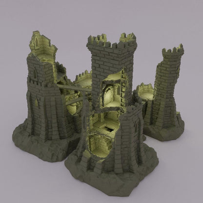 Small Desert Outpost - Tabletop Terrain - 28 MM, Tabletop 3D Printed Terrain by MiniatureLand, Perfect for Wargaming and RPGs