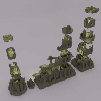 Small Desert Outpost - Tabletop Terrain - 28 MM, Tabletop 3D Printed Terrain by MiniatureLand, Perfect for Wargaming and RPGs