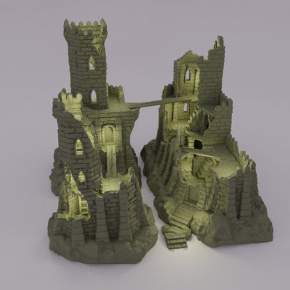 Small Desert Outpost - Tabletop Terrain - 28 MM, Tabletop 3D Printed Terrain by MiniatureLand, Perfect for Wargaming and RPGs