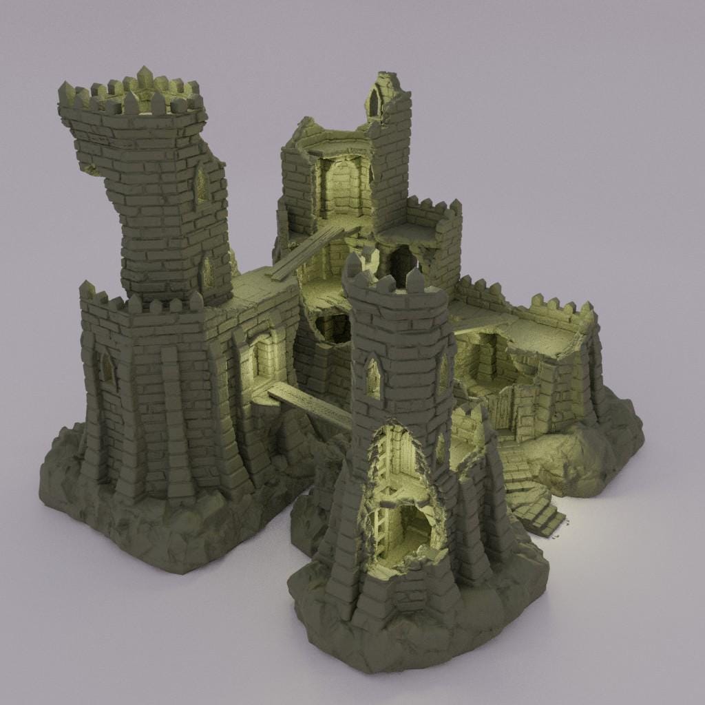 Small Desert Outpost - Tabletop Terrain - 28 MM, Tabletop 3D Printed Terrain by MiniatureLand, Perfect for Wargaming and RPGs