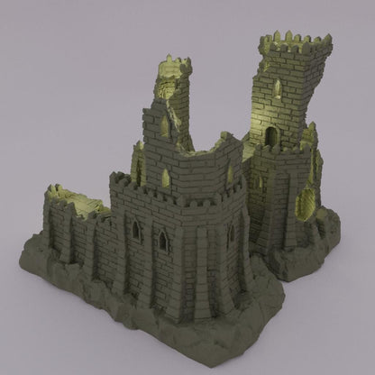 Small Desert Outpost - Tabletop Terrain - 28 MM, Tabletop 3D Printed Terrain by MiniatureLand, Perfect for Wargaming and RPGs