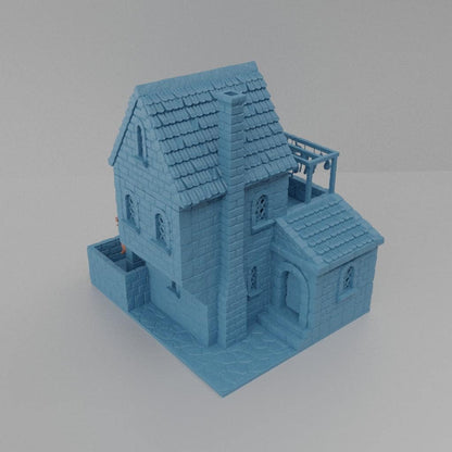 Medieval Butcher House - Tabletop Terrain - 28 MM, Tabletop 3D Printed Terrain by MiniatureLand, Perfect for Wargaming and RPGs