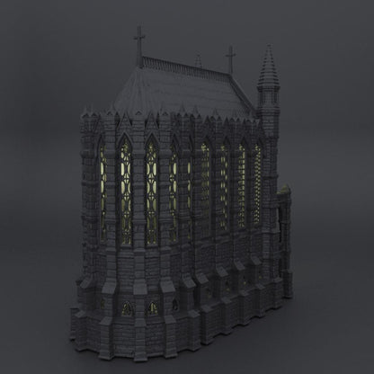 Reliquary Chapel - Tabletop Terrain - 28 MM, Tabletop 3D Printed Terrain by MiniatureLand, Perfect for Wargaming and RPGs