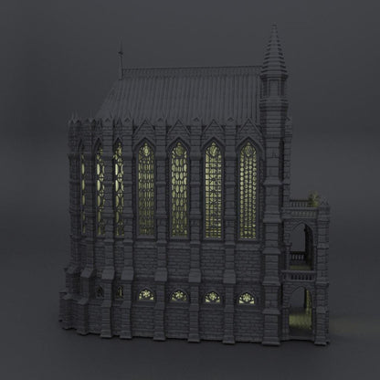 Reliquary Chapel - Tabletop Terrain - 28 MM, Tabletop 3D Printed Terrain by MiniatureLand, Perfect for Wargaming and RPGs