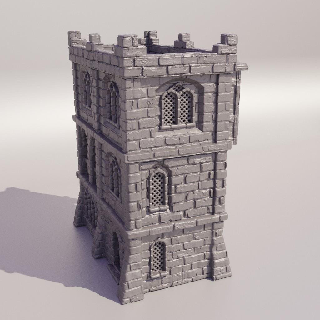 Traditional Arabian House - Tabletop Terrain - 28 MM Tabletop 3D Printed Terrain by MiniatureLand, Perfect for Wargaming and RPGs