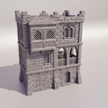 Traditional Arabian House - Tabletop Terrain - 28 MM Tabletop 3D Printed Terrain by MiniatureLand, Perfect for Wargaming and RPGs