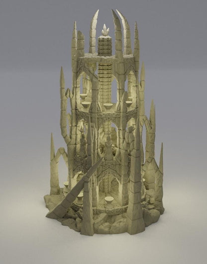 Ruined Altar - Tabletop Terrain - 28 MM, Tabletop 3D Printed Terrain by MiniatureLand, Perfect for Wargaming and RPGs