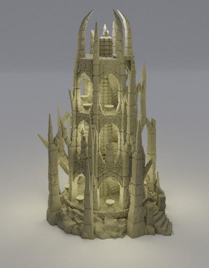 Ruined Altar - Tabletop Terrain - 28 MM, Tabletop 3D Printed Terrain by MiniatureLand, Perfect for Wargaming and RPGs