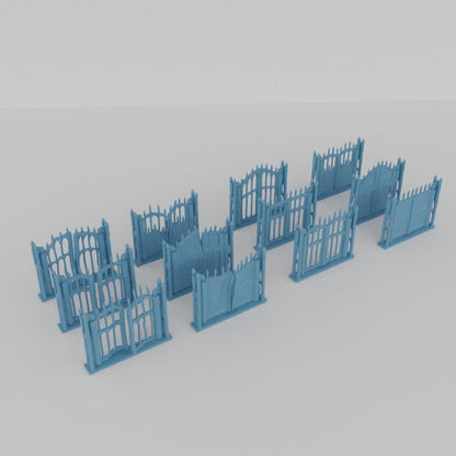 Medieval Graveyard - Tabletop Terrain - 28 MM, Tabletop 3D Printed Terrain by MiniatureLand, Perfect for Wargaming and RPGs