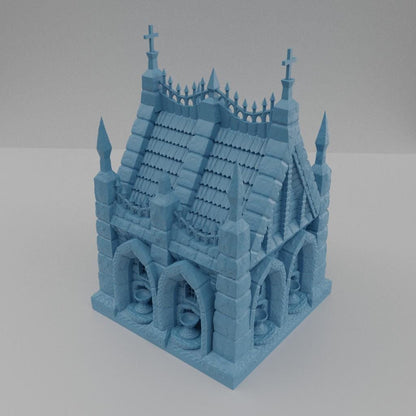 Cemetary Tomb - Tabletop Terrain - 28 MM, Tabletop 3D Printed Terrain by MiniatureLand, Perfect for Wargaming and RPGs