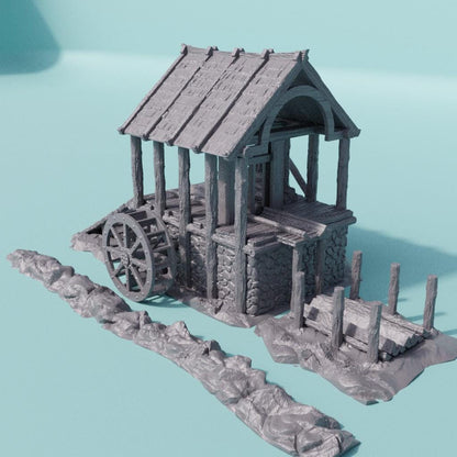Lumber Mill - Tabletop Terrain - 28 MM, Tabletop 3D Printed Terrain by MiniatureLand, Perfect for Wargaming and RPGs