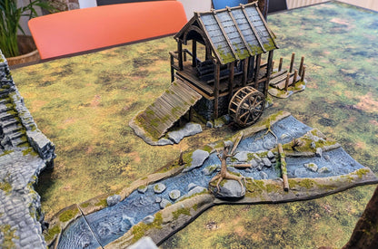 Lumber Mill - Tabletop Terrain - 28 MM, Tabletop 3D Printed Terrain by MiniatureLand, Perfect for Wargaming and RPGs