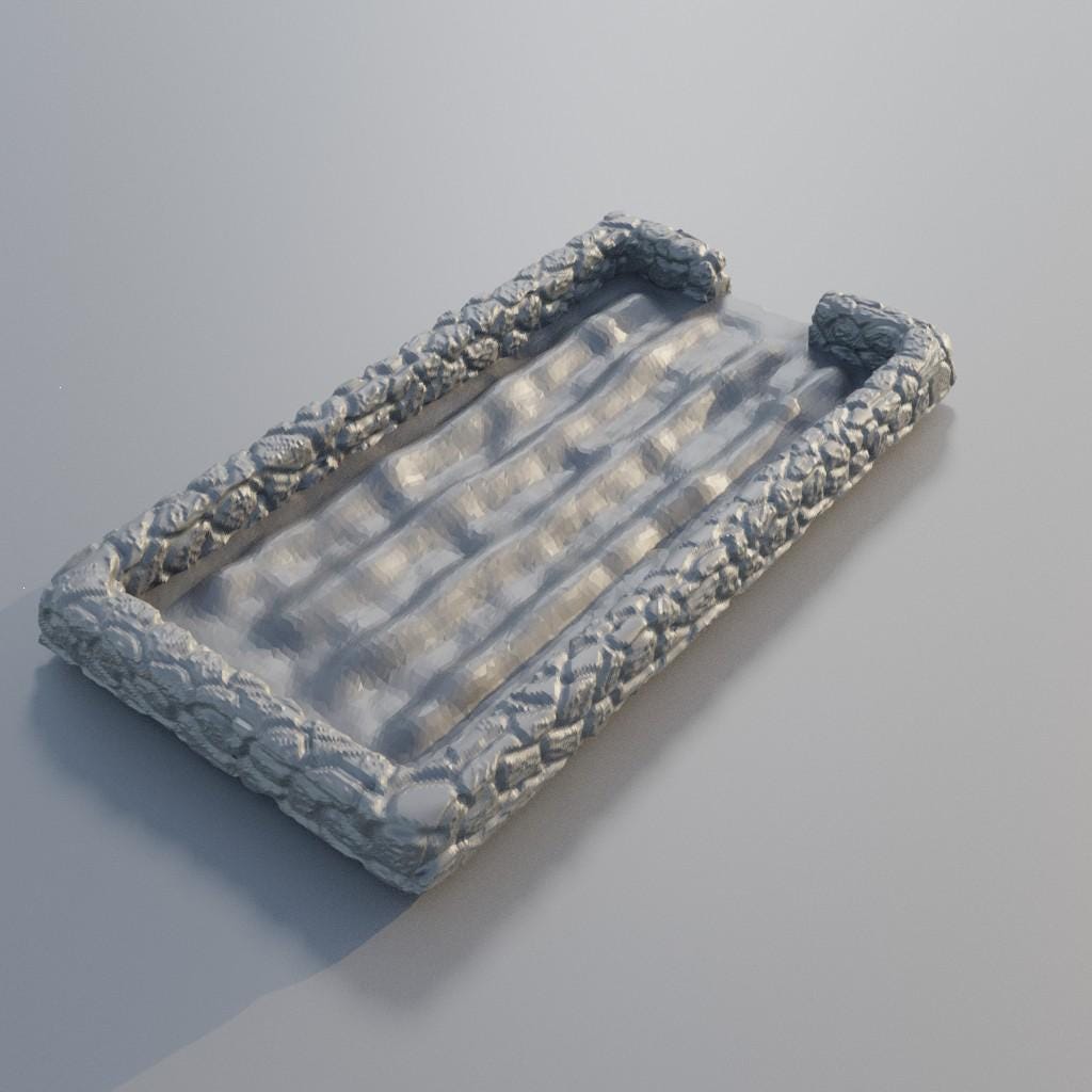 Farm Plot - Tabletop Terrain - 28 MM, Tabletop 3D Printed Terrain by MiniatureLand, Perfect for Wargaming and RPGs