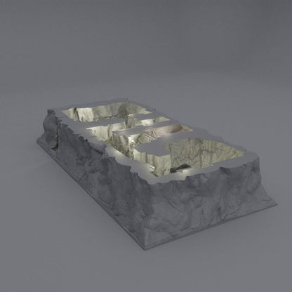 Small Bandit Hideout - Tabletop Terrain - 28 MM, Tabletop 3D Printed Terrain by MiniatureLand, Perfect for Wargaming and RPGs