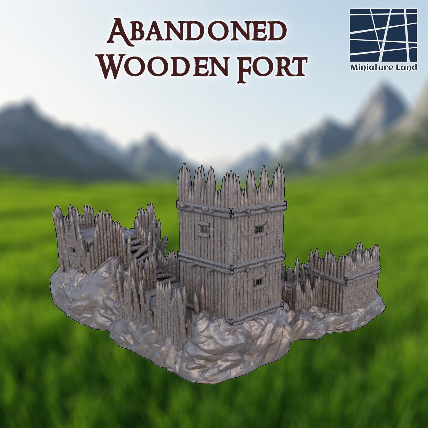 3D Printed Medieval Guard Fort – Tabletop RPG Terrain, 28/32mm