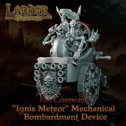 Ignis Meteor Mechanical Bombardment Device, Modular Empire miniatures by Landor Miniatures! Empire for Fantasy Wargames