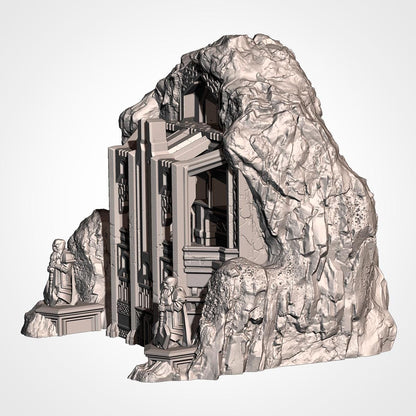 THE ISOLATED MOUNTAIN Txarli Factory Dwarven Holds 5-part Terrain Set, Perfect for Tabletop Wargames