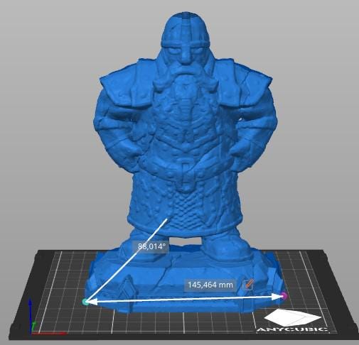 Old Dwarf Statue - Tabletop Terrain - 28 MM, Tabletop 3D Printed Terrain by MiniatureLand, Perfect for Wargaming and RPGs