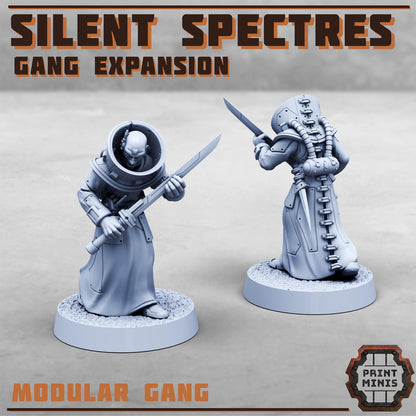 Silent Spectres - Gang Expansion - Silent Spectres Gang - Sci-Fi Grimdark Mercenaries by Print Minis