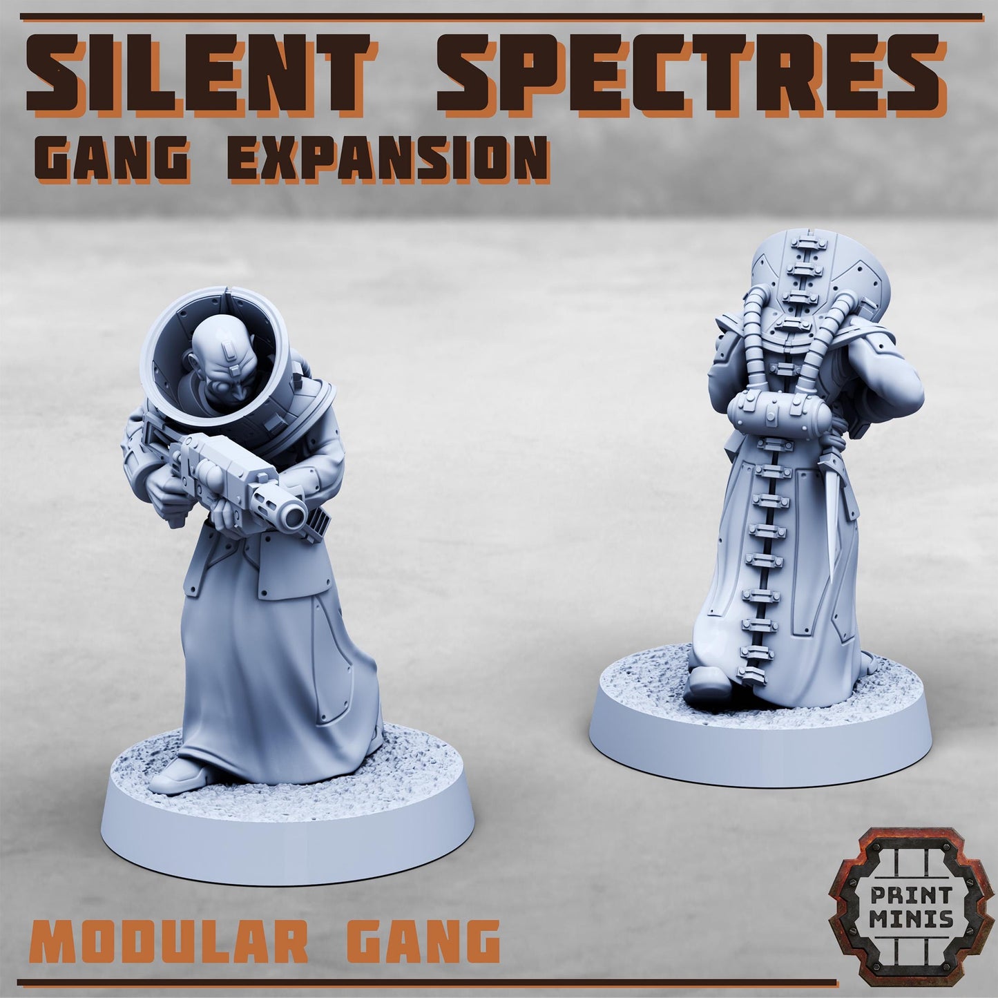 Silent Spectres - Gang Expansion - Silent Spectres Gang - Sci-Fi Grimdark Mercenaries by Print Minis