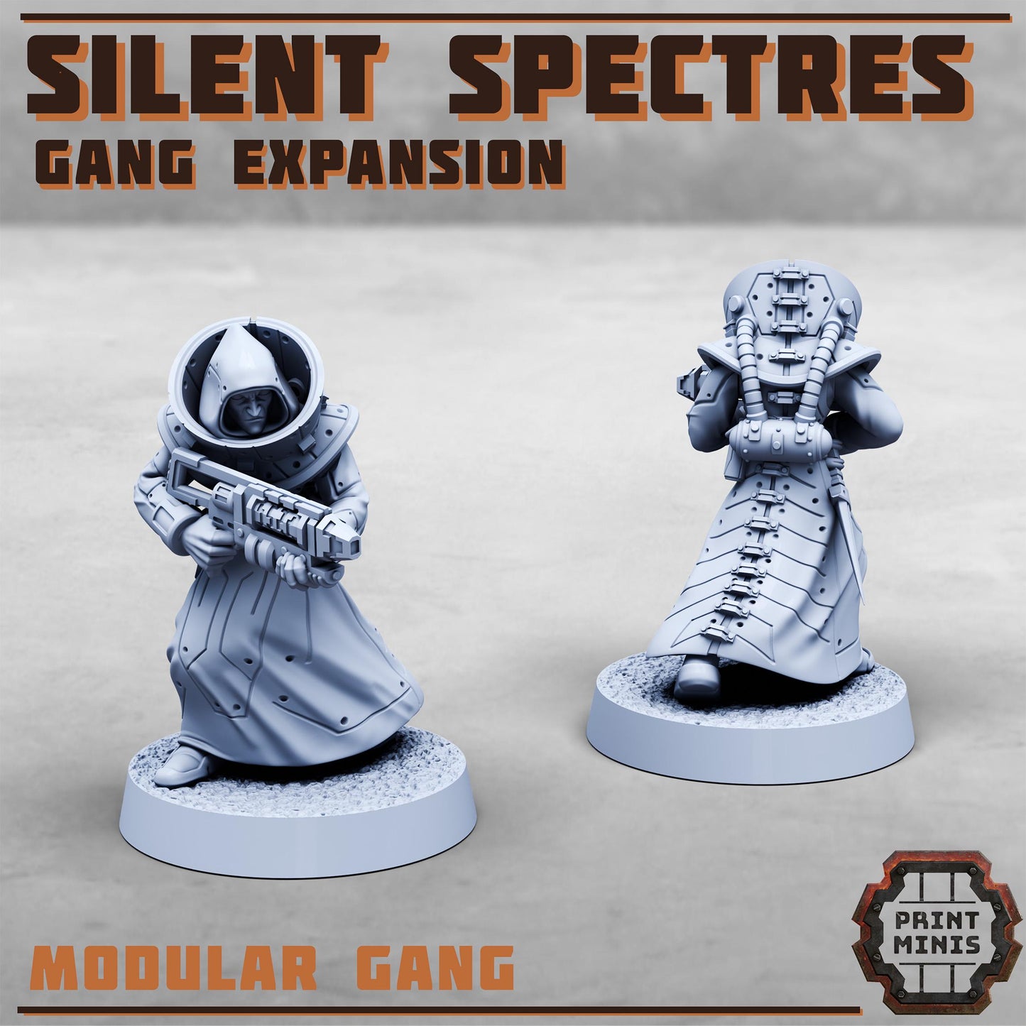 Silent Spectres - Gang Expansion - Silent Spectres Gang - Sci-Fi Grimdark Mercenaries by Print Minis