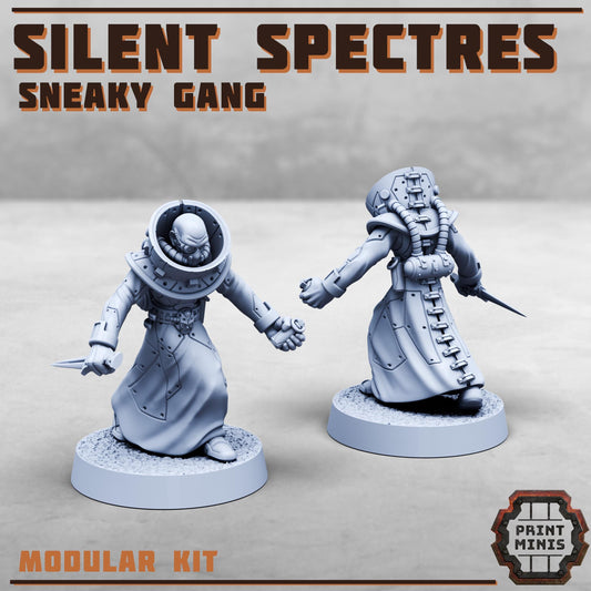 The Silent Spectres - a Sneaky Gang - Silent Spectres Gang - Sci-Fi Grimdark Mercenaries by Print Minis